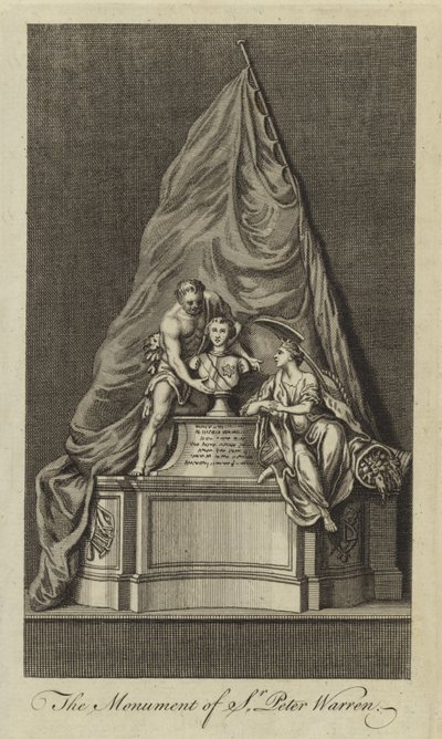 Monumentet til Sir Peter Warren av English School