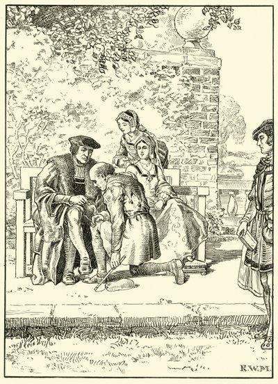 The More Family and the Jester (blekk på papir) av English School