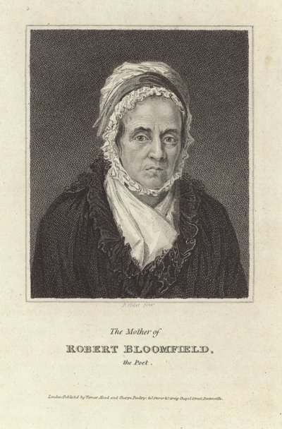 Moren til Robert Bloomfield, poeten (gravering) av English School