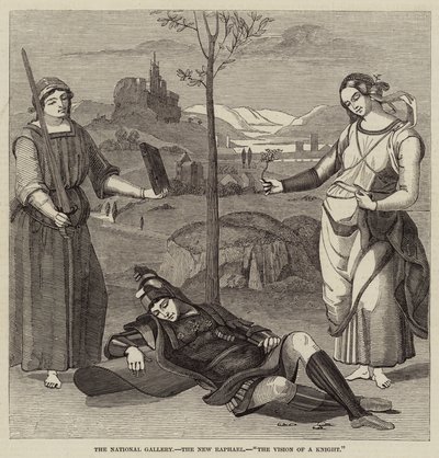 Nasjonalgalleriet, New Raphael, The Vision of a Knight (gravering) av English School