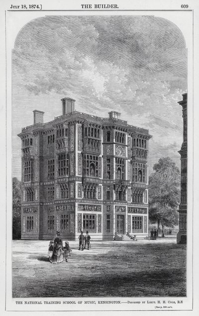 The National Training School of Music, Kensington (gravering) av English School