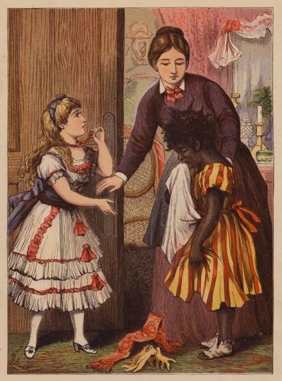Halskjedet (fargelitografi) av English School