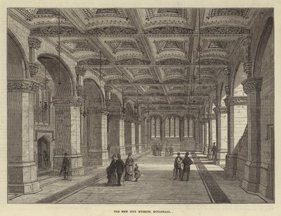The New City Museum, Guildhall (gravering) av English School