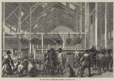 The New Foreign Cattle Market, Deptford, Central Shed (gravering) av English School