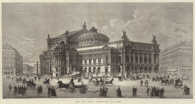 Det nye store operahuset i Paris (gravering) av English School