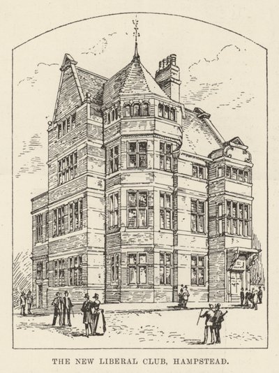 The New Liberal Club, Hampstead (gravering) av English School