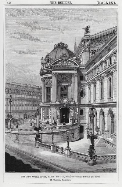 Det nye operahuset, Paris (gravering) av English School