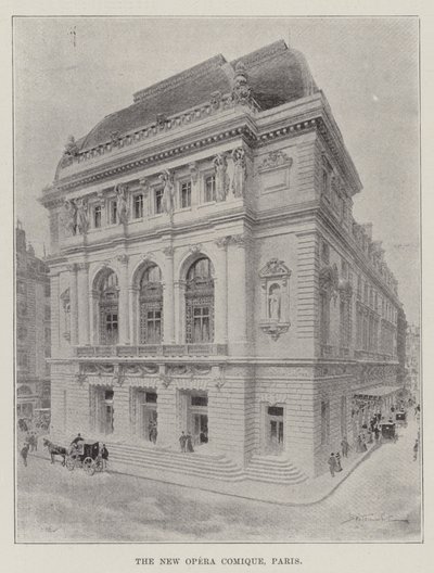 The New Opera Comique, Paris (gravering) av English School