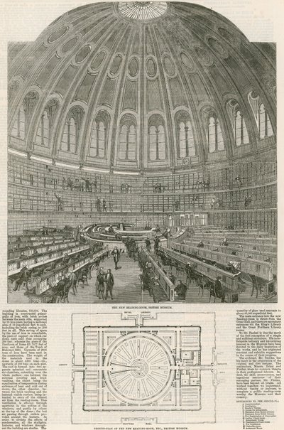 The New Reading Room, British Museum av English School