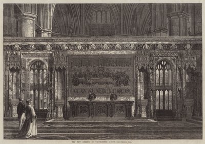 The New Reredos i Westminster Abbey (gravering) av English School