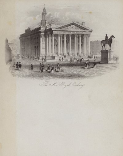 The New Royal Exchange (gravering) av English School