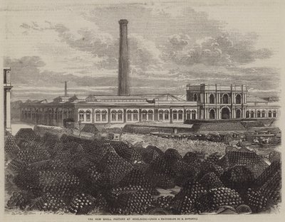 The New Shell Factory at Woolwich (gravering) av English School