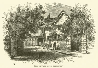 Newark-porten, Leicester (gravering) av English School