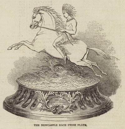The Newcastle Race Prize Plate (gravering) av English School