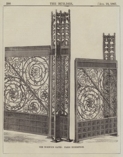 Norwich Gates, Paris-utstillingen (gravering) av English School