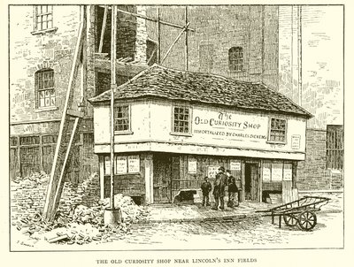 The Old Curiosity Shop nær Lincolns Inn Fields av English School