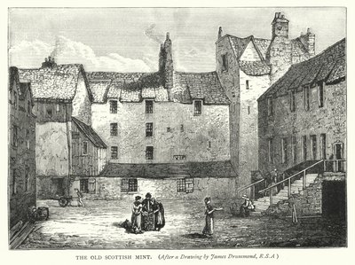 The Old Scottish Mint (gravering) av English School