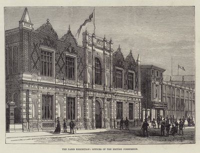 Paris-utstillingen, kontorene til den britiske kommisjonen (gravering) av English School