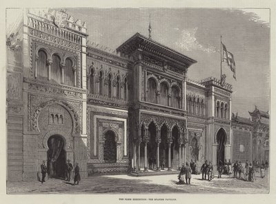 Paris-utstillingen, den spanske paviljongen (gravering) av English School