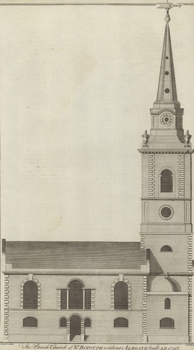 Parish Church of St Botolph uten Aldgate, London av English School