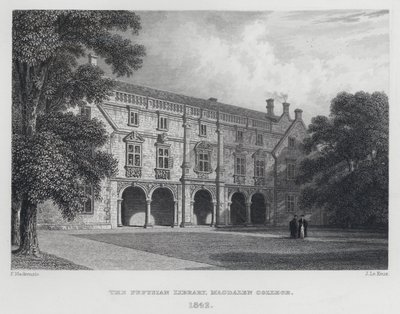 The Pepysian Library, Magdalen College, 1842 av English School