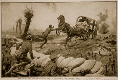 The Peril of the Non-Combatant, et spennende eventyr med en Røde Kors-vogn, 1914-19 av English School