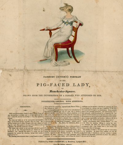The Pig-Faced Lady of Manchester Square, London av English School