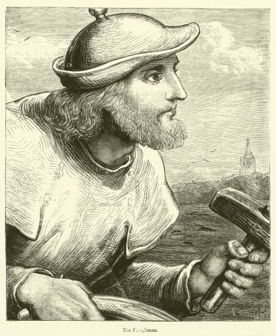 The Ploughman (gravering) av English School
