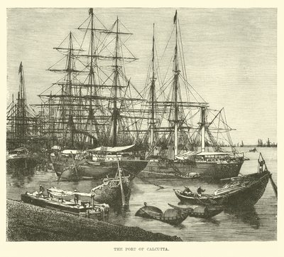 Der Hafen von Kalkutta von English School