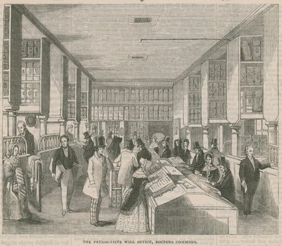 Prerogative Will Office, Doctors Commons, London av English School
