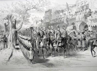 Prinsen av Wales i Delhi: Chandry Chowk av English School