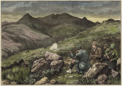 Prinsen av Wales på en hjortetur i Forest of Mar av English School