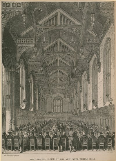 Prinsessen Louise i den nye Inner Temple Hall av English School