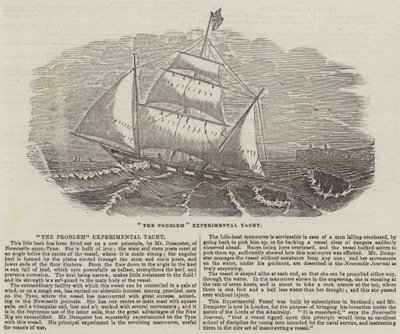 "Problemet" eksperimentell yacht (gravering) av English School
