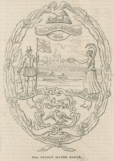 Putney Silver Badge tildelt under Thames Regatta av English School