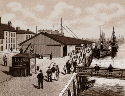 The Quay, Belfast (litho) av English School
