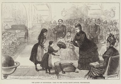 Dronningen i Edinburgh, besøk på Royal Blind Asylum, Craigmillar av English School