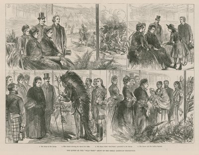 Dronningen på Wild West-showet til Great American Exhibition av English School