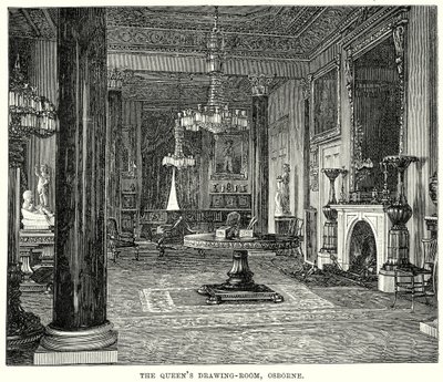 Dronningens salong, Osborne (gravering) av English School
