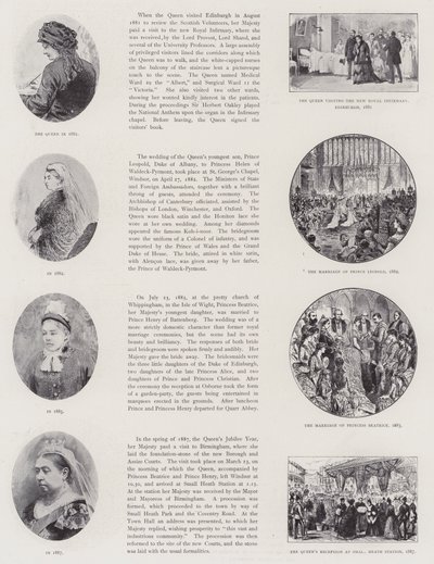 Dronningens strålende regjeringstid (litho) av English School