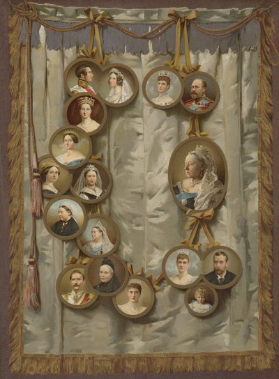 Dronningens jubileum (chromolitho) av English School
