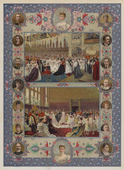 Dronningens jubileum (chromolitho) av English School