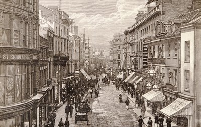 Dronningens besøk til Birmingham: The High Street, fra 