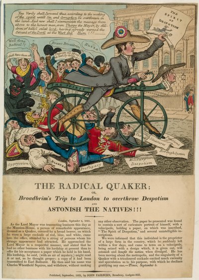 The Radical Quaker, eller Broadbrims tur til London for å styrte despotisme og forbløffe de innfødte!!! av English School