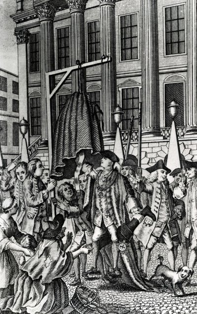 The Rape of the Petti-coat, 1768 av English School