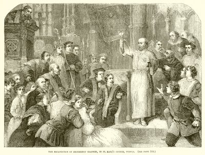 Reinkarnasjonen av erkebiskop Cranmer, i St. Mary