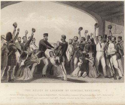 The Relief of Lucknow av general Havelock av English School