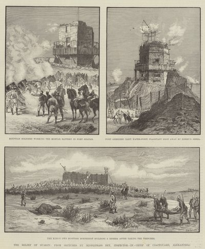 The Relief of Suakin (gravering) av English School