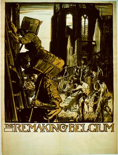 The Remaking of Belgium, ca. 1918 av English School