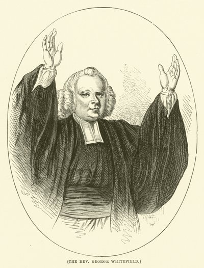 Pastor George Whitefield (gravering) av English School